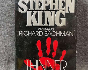 Thinner de Richard Bachman (Stephen King) - Novela de terror - Primera edición en papel Signet de 1985 - Libro de bolsillo clásico