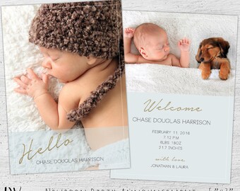 newborn announcement template photoshop template new baby