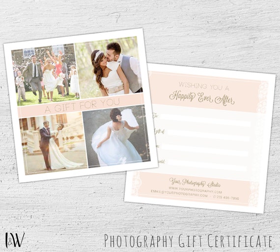 photography gift card template