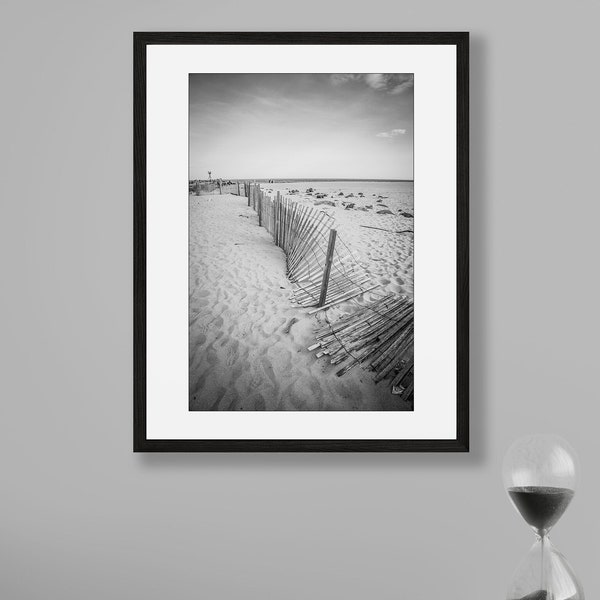 New Jersey Photography, Jersey Shore, Point Pleasant Beach, Black & White Photo Print