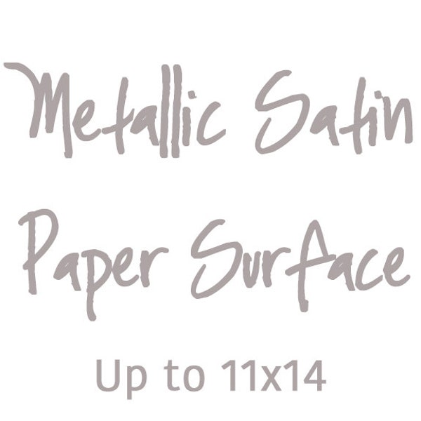 Surface en papier satiné métallique