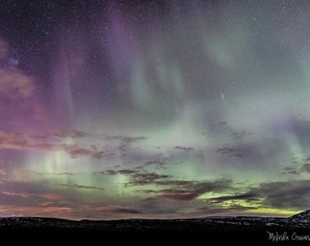 Iceland Northern Lights Photography, Europe Photography, Aurora Borealis, Night Sky Photography, Iceland Photo Print