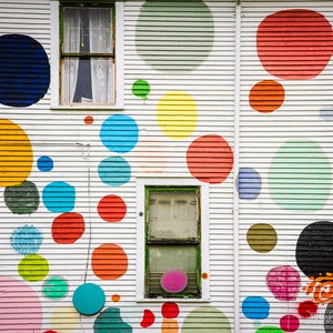 Detroit Photography, Heidelberg Project, Polka Dots, Urban Photography, Michigan, Detroit Photo Print