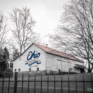 Ohio Photography, Landscape Photography, Barn Photography, Bicentennial Barn Photo Print