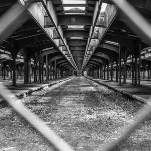 Abandoned Places Photography, New Jersey, Railroad Central Terminal of New Jersey, Jersey City, Liberty State Park, New Jersey Photo Print