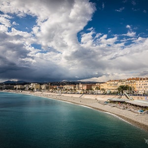 France Photography, Nice, French Riviera, Beach, Europe, European, Nice Photo Print