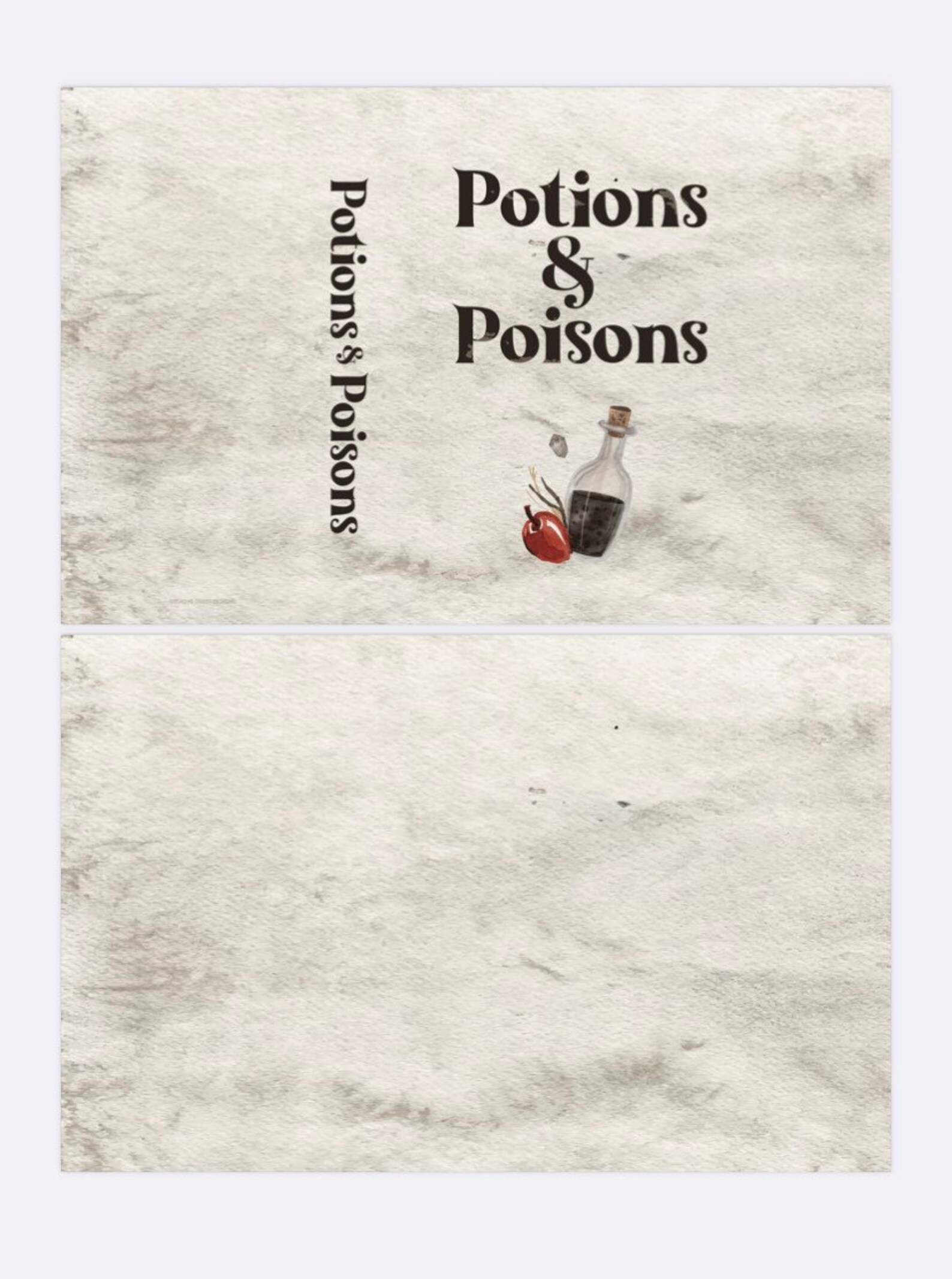 Digital: Potions and Poison Book Cover / Instant Download / - Etsy