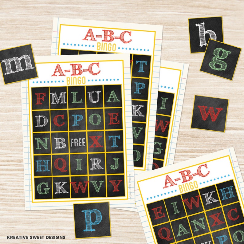 Printable ABC Bingo Recreation Electronic Fast Down load image regarding Abc Bingo Printable identify Printable ABC Bingo Activity Electronic Fast Obtain