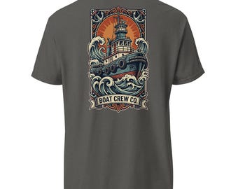 Tugboat Shirt, Working Boat Tee, Harbor Maritime Graphic, Boat Crew Co.