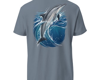 Spinner Dolphin Shirt, Marine Wildlife Tee, Ocean Lover Gift, Boat Crew Co Tides & Tails