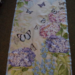 Hydrangeas Panel from the Hydrangea Mist Collection by Susan Winget for Wilmington Prints. Panel #2662