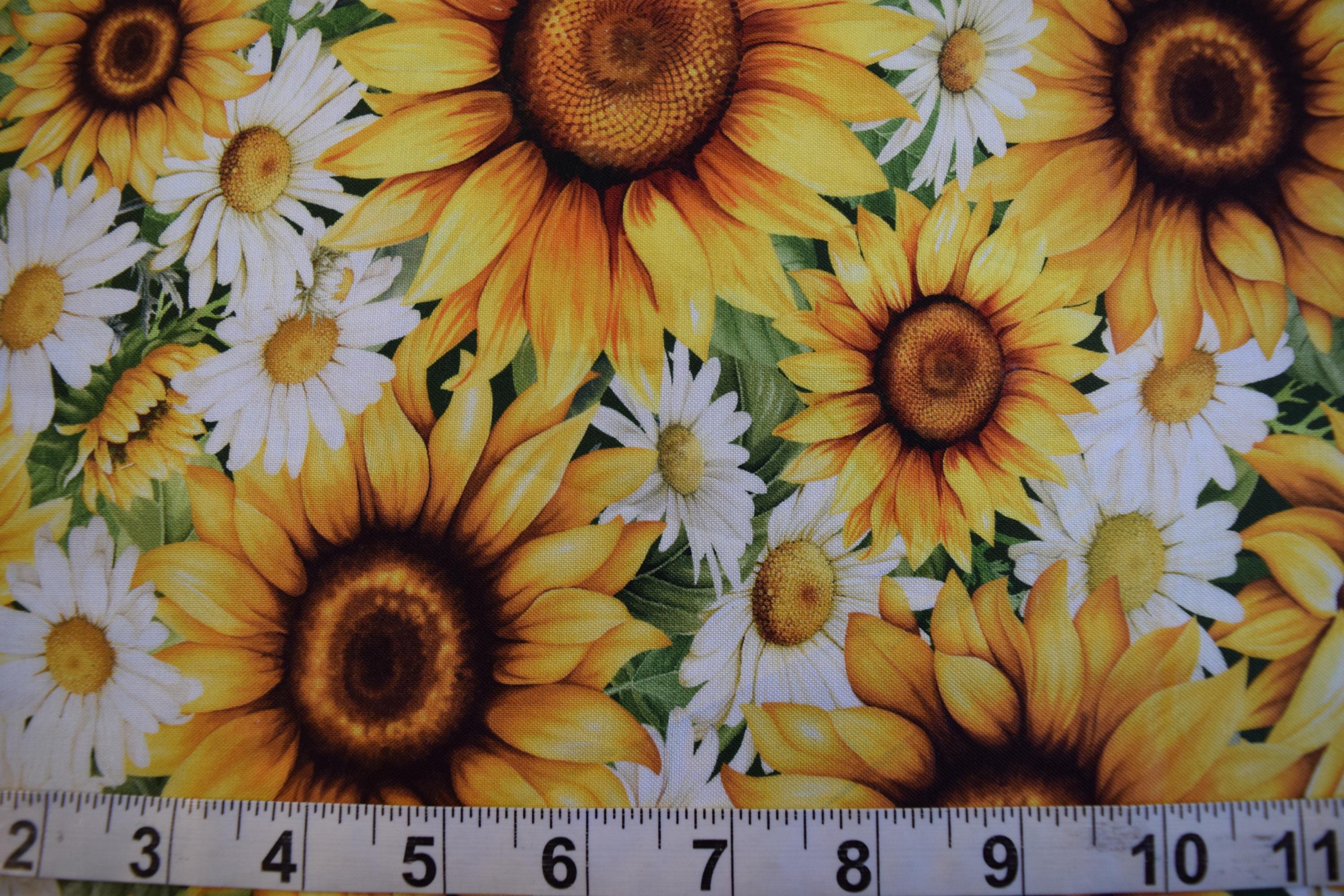Fleur Sunflower, by Timeless Treasures. Fabric by the Yard #2673 - Etsy