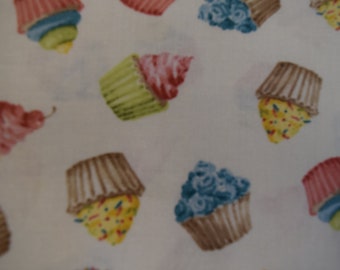Tossed Cupcakes from Sweet Little Pleasures by Wilmington Prints. Fabric by the Yard #2722