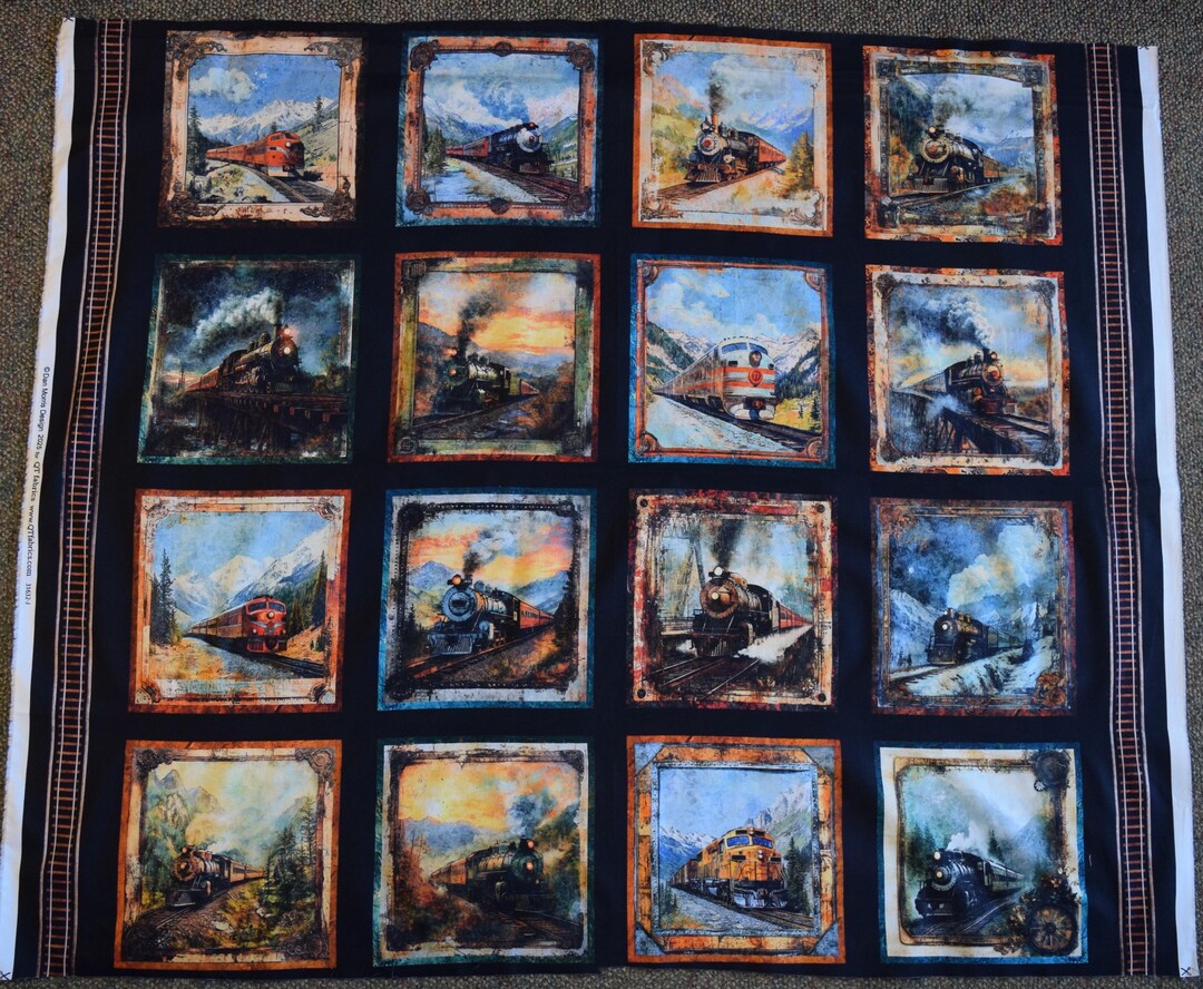 Steam and Steel Panel by Quilting Treasures. Panel #3127 - Etsy