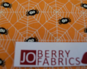 Spiders from Ghouls and Goodies by Doodle Bug Designs for Riley Blake, Quilt or Craft Fabric, Fabric by the Yard.