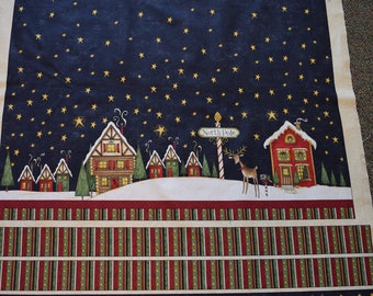 Santa Apron Panel from Santa's Big Night by Debbie Mumm  for Wilmington Prints.  Quilt or Craft Fabric.  Fabric by the Panel.