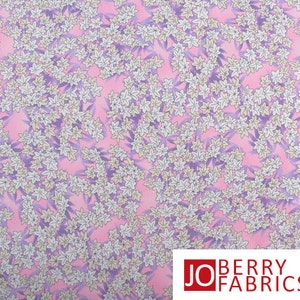 Fabric with Bamboo Blossoms, Cherry Blossom Collection by Paintbrush Studio. Fabric by the Yard