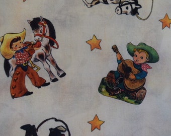 Little Cowboys from the Cowboy Up Collection for Morris Creative Group  Quilting Treasures.    Quilt or Craft Fabric.   Fabric by the Yard.