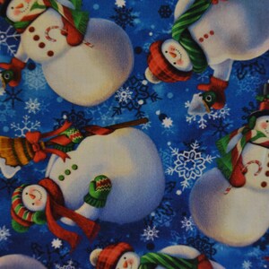 Snowmen from the Whirlwind Collection by Gina Jane for Quilting Treasures. Fabric by the Yard #2403