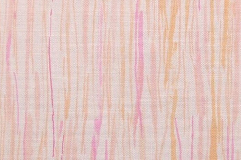 Wildwood Stripe Apricot/Rose. Cotton Fabric by the Yard #11 image 1