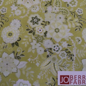 Green Tonal Flower is from the Mayfair Collection by Paintbrush Studio. Fabric by the Yard #1643