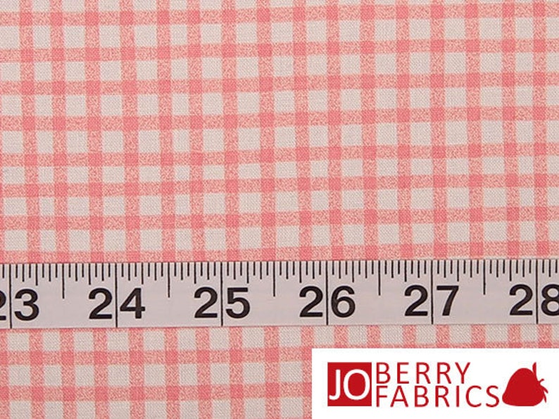 Pink and White Check Fabric Paper Doll Bakery by Sibling Arts Etsy