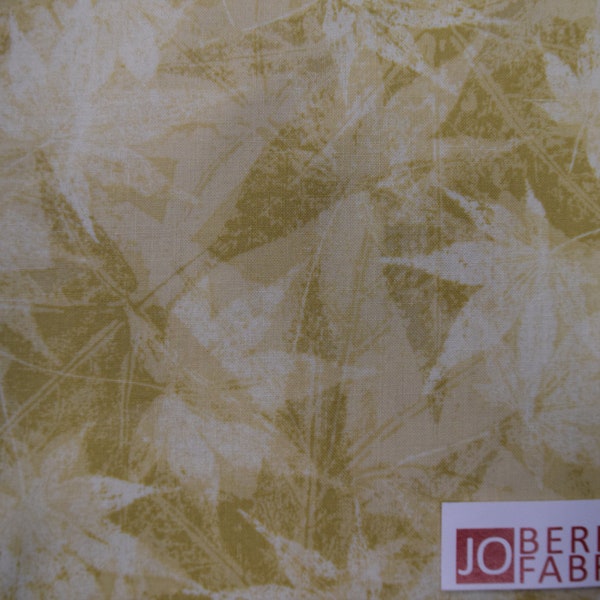 Ecru Tonal Maple Leaf from the Windfall Collection by Paintbrush Studio, Quilt or Craft Fabric, Fabric by the Yard.