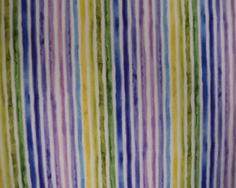 Hydrangea Blossom Stripe by Quilting Treasures. Fabric by the Yard #1959