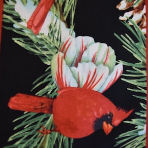 Cardinal Stripe from the Cardinal Cozy Collection by Nancy Mink for Wilmington Prints. Fabric by the Yard #2791