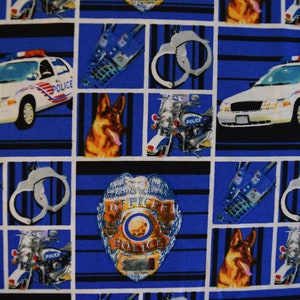 Police Department by Sykel Enterprises. Fabric by the Yard #2239