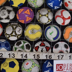 Soccer Ball Fabric, Soccer Balls from the Sports Collection by Elizabeth Studio, Quilt or Craft Fabric, Fabric by the Yard. image 3