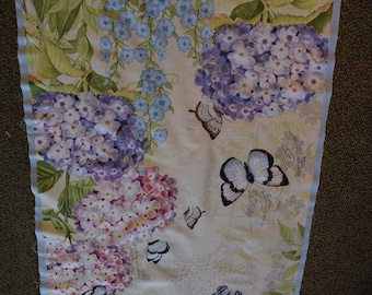 Hydrangeas Panel from the Hydrangea Mist Collection by Susan Winget for Wilmington Prints. Quilt or Craft Fabric.