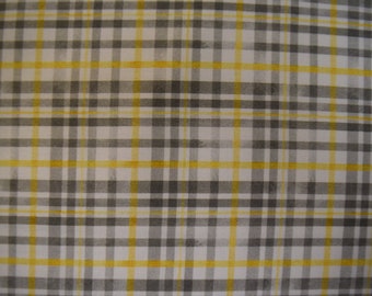 Beehive Plaid from Feed the Bees Queen Bee Collection by Diane Kappa Designs for Michael Miller.