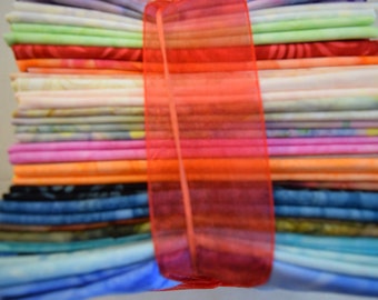 Batik Fat Quarter Bundle of 25 Different Pieces by Various Vendors.   Quilt or Craft Fabric,  Fabric by the Bundle.