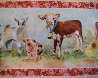 Barnyard Babies Stripe by Clint Eager for PB Textiles