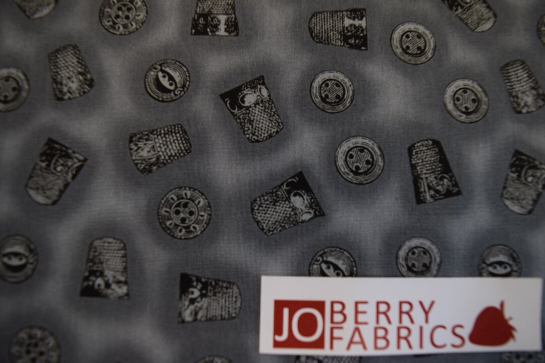 Thimbles and Buttons From the Sew Vintage Collection by Choice Fabrics