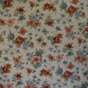 Flower Clusters from The Red, White, and Beautiful Collection by Plum Cute Designs for Marcus. Fabric by the Yard #2835