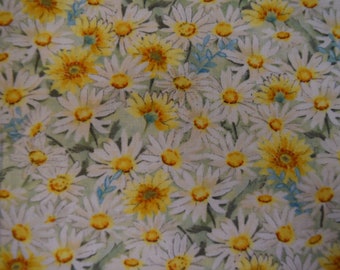 Packed Daisys from the Zest for Life Collection by Cynthis Coulter for Wilmington Fabrics,  Fabric by the Yard,  JoBerry Fabrics.