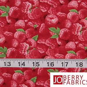 Raspberries Print Fabric, Raspberries by Elizabeth Studio, Quilt or Craft Fabric, Fabric by the Yard image 3