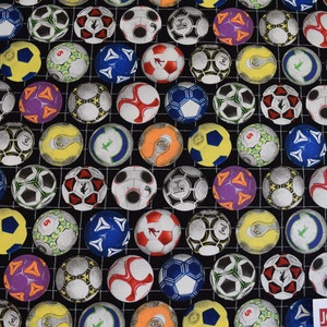 Soccer Ball Fabric, Soccer Balls from the Sports Collection by Elizabeth Studio, Quilt or Craft Fabric, Fabric by the Yard. image 2