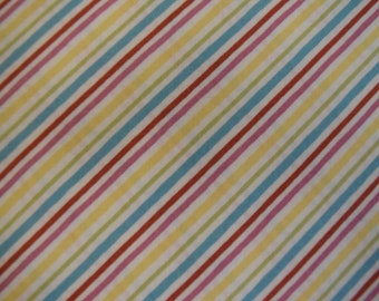 Multi Diagonal stripe from the Sweet Little Pleasures Collection by Wilmington Prints.