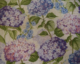 Hydrangeas All Over from the Hydrangea Mist Collection by Susan Winget for Wilmington Prints,  Fabric by the Yard,  JoBerry Fabrics.