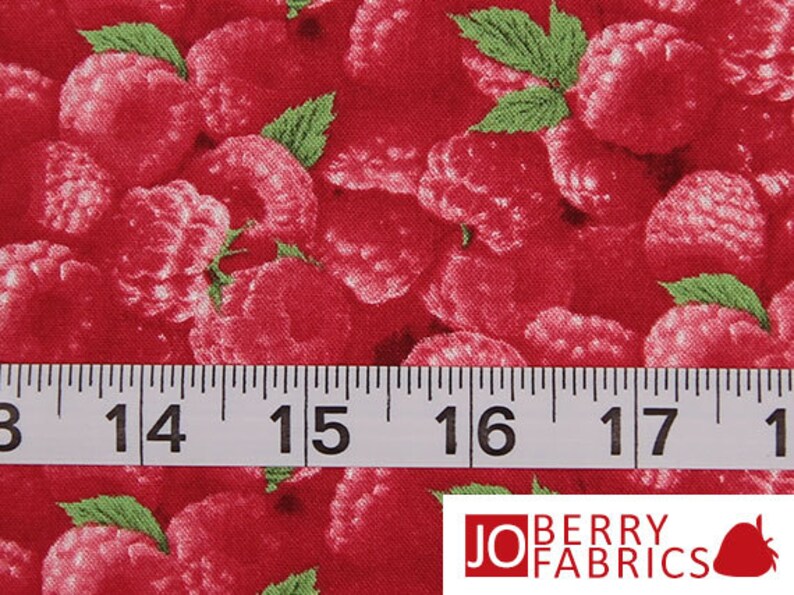 Raspberries Print Fabric, Raspberries by Elizabeth Studio, Quilt or Craft Fabric, Fabric by the Yard image 4