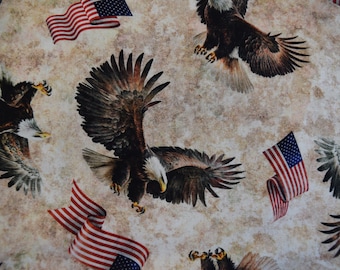 Eagle and Flag Toss from American Spirit by Morris Creative Group for Quilting Treasures