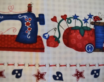 Sewing Border Stripe from the Sew Tweet Collection by Rena Askey for Studio E.