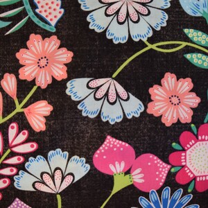 Contempo Flowers from the Blooming Denim Collection by Cherry Quidry of Cherry Blossom Quilts for Benartex. Fabric by the Yard #2400