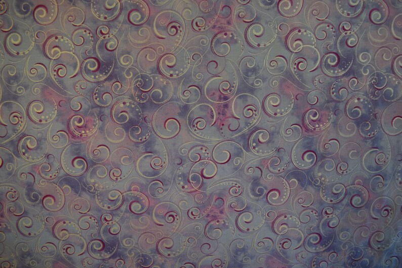 Swirls from the Pearl Splendor Collection by Greta Lynn for Benartex, Quilt or Craft Fabric, Fabric by the Yard. image 2