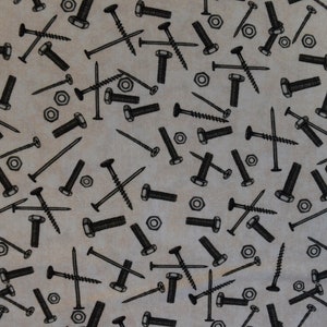 Nails and Bolts from a Little Handy Collection by Dan Morris Designs for Quilting Treasures.   Fabric by the Yard #2247