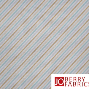 Diagonal Stripe Fabric, Beatrix Potter Cotton Tales Fabric by Frederick Warne and Co. for Quilting Treasures. Fabric by the Yard