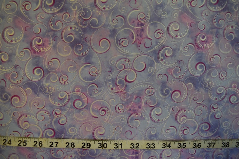 Swirls from the Pearl Splendor Collection by Greta Lynn for Benartex, Quilt or Craft Fabric, Fabric by the Yard. image 4